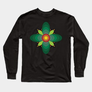 Green flower Long Sleeve T-Shirt